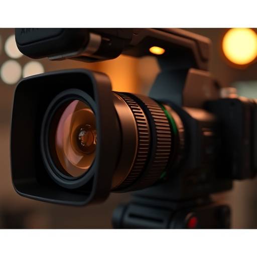 Close-up of an ARRI Alexa camera, highlighting its professional features.